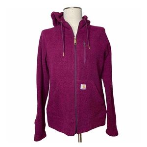 Carhartt Kentwood Purple Fleece Zip Jacket